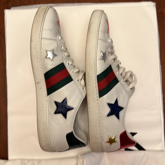 Sold on eBay Preowned gucci ace sneakers with star pattern. Size 42 - Picture 4 of 12